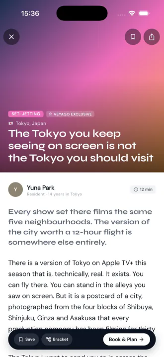 Veyago travel article preview